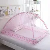 Crib Netting Çocuk Sivrisinek Net Yatak Bebek Dome Ücretsiz Kurulum Taşınabilir Katlanabilir Bebekler Yataklar Çocuk Oynuyor Çadır Mosquitera Cama 230225