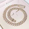 Diseñador de joyas Joyería personalizada Real Moissanite Diamond Vvs Collar cubano Cadenas de eslabones cubanos helados Collar Hombres cubanos