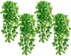 Decorative Flowers 4pcs Artificial Plants Vines Fake Hanging Faux Greenery Vine Ivy Home Garden Wall Party Wedding Decor