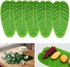 Flores decorativas 10pcs Tropical Artificial Fake Plants Folhas Placemat Banana Dining Table tapete para festa de aniversário havaiana decoração de casa