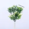 Fleurs décoratives Mini Artificielle En Plastique Lily Plantes D'eau Faux Feuilles Bouquet Waterweed Vert Jardin Décoration Maison Pour Bouquet