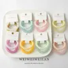 2pcs/set Telephone Wire Cord Gum Hair Tie 5cm Girls Candy Color Elastic Hair Band Ring Rope Bracelet Stretchy Scrunchy