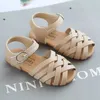 Sandaler Kid Shoes Summer Girl Sandaler Spädbarn Toddler Little Baby Kids Girls Single Princess Party Shoes Barn Sandaler Storlek 2130 Z0225