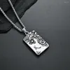Pendant Necklaces DARHSEN Male Men Guanyu Pendants Silver Color Metal 60cm Stainless Steel Chain Fashion Jewelry 2023