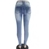 Jeans pour femmes 2023 Femmes Denim Déchiré Détruit Slouchy Taille Haute Boyfriend En détresse Slim Fit Crayon Pantalon Skinny Pantalon