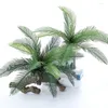 Decorative Flowers Artificial Brazil Palm Tree Green Leaf Plants Plastic Potted Bonsai Leaves Garden Home Wedding Table Ornaments Decoration