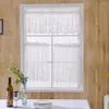 Perde Perde Kısa Pencere Yarım Mutfak Dantel Pencereleri Valances Voile Farmhouse Blackout Gölge Dekoratif Sheer Panel Güneş Kanıtı