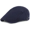 Berets HT3097 Beret Cotton Ivy Sboy Flat Cap Men kobiety Gastby Hat Męs Mężczyzna