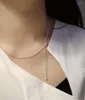 Kedjor kul pärla knut tassel hänge justerbar choker krage kedja halsband för kvinnlig modekvinna smyckesdesign 2023 trendig