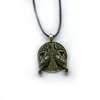Kettingen 12 stks Viking Animal Talisman Double Raven ketting Odin's Crow Pendant Jewelry