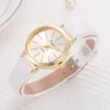 Wristwatches Lvpai Brand PU Leather Quartz Watch Women Casual Gold Dial Sport Wrist Concise And Easy Ladies Watches Elegant