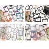 Gift Wrap AT14 60 PCS PET Transparent Scrapbooking Sticker Set DIY Decorative Stickers For Journal Phone Case Laptop Card Making