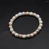 Strand 6-7mm Natural Pearl Bead Bracelets Exquisite Women Jewerly Real Freshwater For Girl Gift