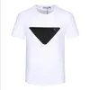 t-shirt chemises designer Été logo triangle limité imprimé T-shirt à manches courtes pour hommes 100% coton Blanc léger décontracté T-shirts pour hommes populaires taille m-xxxl