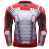 남성용 T 셔츠 코디 랑딘 Y2K 옷 고위 금속 로봇 3D 디지털 인쇄 디자인 기술웨어 편안한 탑 MMA 긴 슬리브
