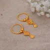 Charme luxe femmes Dubai 24k or couleur boucles d'oreilles inde ethiopie mariée africaine cadeaux de mariage boucles d'oreilles mariée G230225