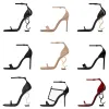 2023 Designer Sandalen Opyum High Heel Women Open Toe Stiletto Heel Classic Metal Letters Sandaal Fashion stylist schoenen met doos Dust Bag