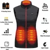 Frauen Westen 9 Beheizte Weste Zonen Elektrische Jacken Sportswear Mantel Graphene Wärme USB Heizung Jacke Für Camping 230225