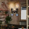 Lampada da parete Vintage Industrial Loft Water Pipe Light Fixture Soffitto in ferro retrò Soggiorno Cucina Isola Illuminazione Decor