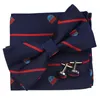 Bow Ties 3pc Heren Formele Bowtie zakdoek Cufflinks Set Solid Dot Polyester Butterfly Cuff Links Party Bruiloft Zakenaccessoires