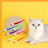 Cat Toys 1pcs Cats Bell Ball voor kauwspeelgoed houten swing staart klinkende huisdieraccessoires