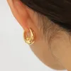 Projektant Retro CEL Metal Mosiądz pozłacany Dangle Żyrandol Kolczyki Pani Wysokiej Jakości Ucha Biżuteria Akcesoria Kobiet