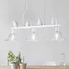 Pendant Lamps Nordic Modern Led Iron Bird Light Lamp Simplebar Glass Lampshade Dining Room Bedroom Hanging Lighting Shade Bed Ing