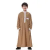 Vêtements ethniques 4 couleurs adolescent caftan musulman robe garçon Jubba Thobe islamique hommes arabe Pakistan arabie saoudite 2-15 ans