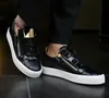 Dress Shoes Brand Male Comfortable Metal Loafers Men Casual Party Flats Lace-Up Sneakers Black Color Big Size 230225