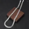 Chains Real Solid S925 Sterling Silver 8mm Thick Models Men Necklace Personality Simple Thai Retro Colour Jewelry