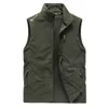 Men s Vests Spring Autumn Men Fleece Dark Blue Jacket Outdoor Sleeveless Fashion Plus Size Thermal M 5Xl 230225