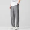 Men's Pants Spring Summer Cotton Linen Pants Men Elastic Waist Casual Harem Pant Mens Casual Loose Trousers pantalons homme Plus Size 5XLM Z0225