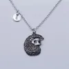 Ketens initiële letter hanger schattig dier egel ketting hoofdstad a-z alfabet personaliseren juweliers