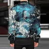 Men's Jackets Back Packing Mens Autumn And Winter Casual Sports Woven Street Ink Splash Vintage Coats For Men Warm
