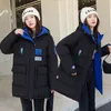Vrouwen Jackets dragen beide kanten omlaag katoenen meisje winterstijl dikker student mode katoenen gevotneerde jas Warm Women Coat 230225