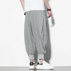 Men's Pants 2023 New Men's Loose Harem Pants Male Casual Cotton Linen Pants Streetwear Trousers M5XL Z0225