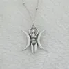 Catene 12 pezzi Collana della dea della fertilità della luna della stregoneria con gioielli alla moda da donna