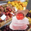 Storage Bags 15pcs Reusable Mesh Produce Fruit Vegetable Bag Transparent Polyester Drawstring Eco Friendly Grocery BagStorage