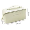 Cosmetic Bags Cases Cosmetic Bags For Women Elegant PU Leather Make Up Pouch Travel Toiletries Organizer Storage Hangbag Korean Carry-on Makeup Tote 230225