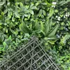 الزهور الزخرفية الاصطناعية حطب التحوط حصيرة لوحة فو فو شاشة خصوصية جدار العشب الأخضر للمنزل الداخلي في الهواء الطلق المنزل