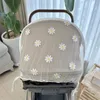 CRIB NETTING BABY STROLLER MOSQUITO NET NOSH BEACHABLE Full Cover Daisy Embroidery Gaze Sunshade Summer 230225