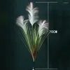 Kwiaty dekoracyjne 1PC symulacja fałszywa roślina cebulowa trawa do wazonu Materiał Kwiat Materiał DIY Dom Dom