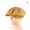 Basker man ren bomulls åttonal hatt vår och sommar kvinnlig basker manlig målare cap Ivy monterade sboy capberets