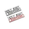 Party Decoration 1pc Holy Shit Edition Car Sticker voor Auto Truck 3D Badge Emblem Decal Auto Accessories 8x3cm