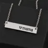 Trendy Mothers Day Mama Cartas Pingentes Colar de Designer Mulher Mulher Americana Americana de Gold Prata Pingente Pingente Colares Cadeia Jóias de Moda Chokers Mamãe Presente