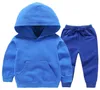 New Children 1-13 Years Training Baby Clothing Sets Boys Girls Fashion Sports Suits Hoodies Pants Print Boy Clothes