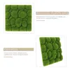 Fleurs décoratives Mousse Mur Artificielle Décor Faux Plantes Vertes Faux Mat Panneaux Décoration Gazon Verdure Conseil Herbe Plantsimulation