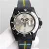 2023 DR Montre de Luxe 40mm thick 11mm commemorative model with ASIA 2836 movement sapphire crystal mirror rubber strap waterproof function designer watches