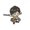 Cute design stoving varnish Accessories Metal badge Gift Anime Attack on titan Levi Ackerman Eren brooch pins for Anime funs