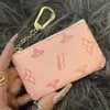 Vackert Lu Leather Card Slot Coin Purse Case Kids Wallet AirPods Fall med logotyp Presentförpackning Packing Women Girls Factory Sell Sell Dreat Drop Shippings Support